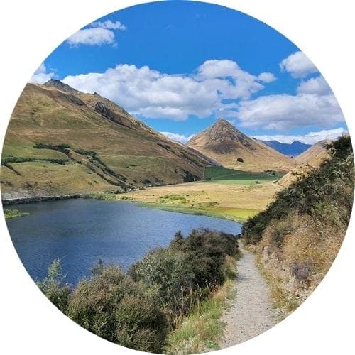 Beautiful Lake Moke in Queenstown