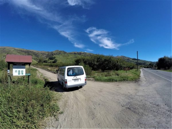 Turning into dirt Road